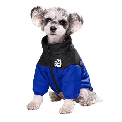 the PAWARMOR WATERPROOF DOG SNOW JACKET - Dog Coat, Dog Warm Jacket, 4 Legs Covered Waterproof Windproof Reflective Warm Dog Vest, Zippered Adjustable Outdoor Dog Snow Jacket