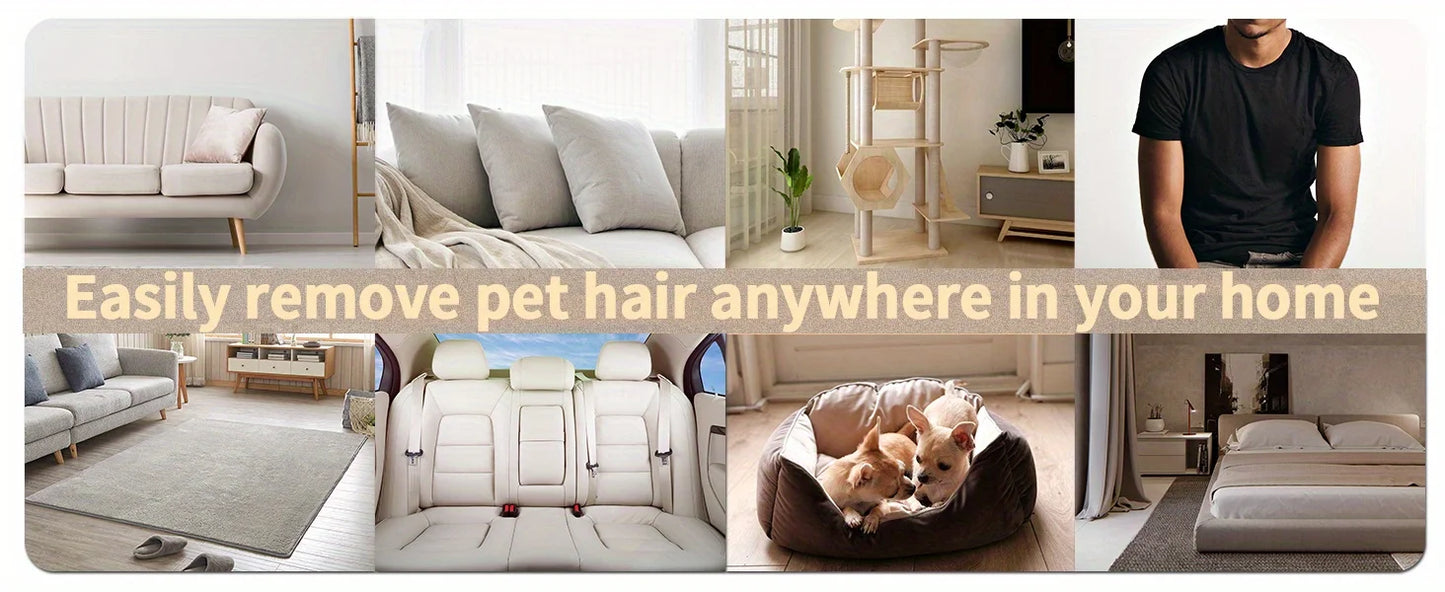 the HAIR REMOVER ROLLER - Pet Hair Remover - Lint Roller for Pet Hair - Cat and Dog Hair Remover for Couch, Furniture, Carpet, Car Seat, Reusable Roller