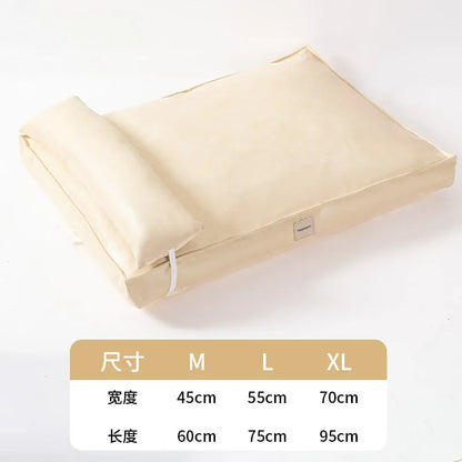 t‌he COZY COOLING PET MAT - All-Season Washable Leather Dog Bed - Removable Pet Mat, Summer Cooling Pad, Cozy Sleep Solution, Durable Pet Furniture