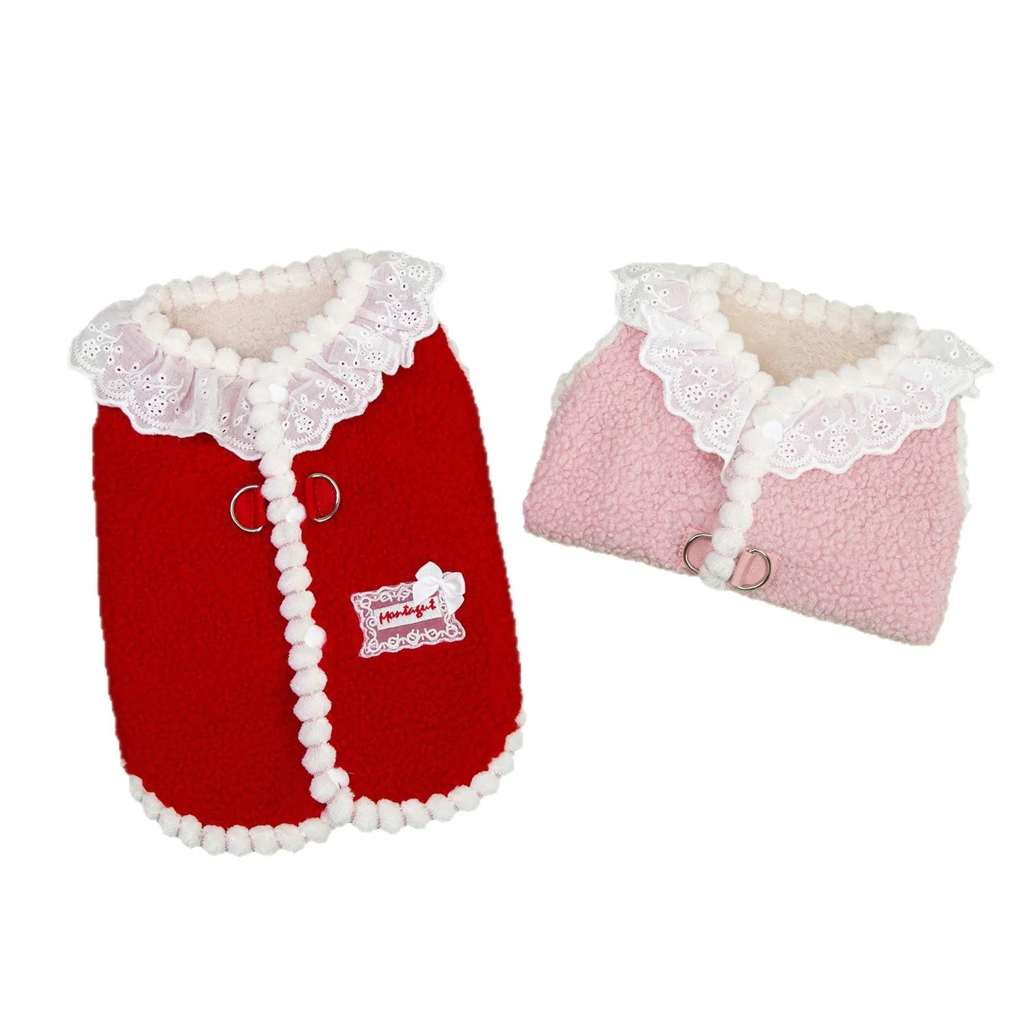 Dog Waistcoat Winter Warm Puppy Clothes for Small and Medium Doggy Pomeranian Chihuahua Vest With Button With D-Ring