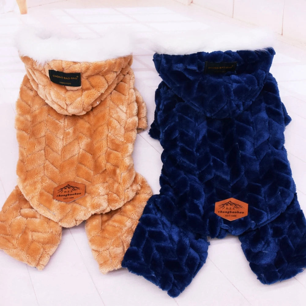 Winter Warm Pet Dog Jumpsuit Windproof Dog Clothes for Small Dogs Chihuahua Jacket Yorkie Costumes Shih Tzu Coat Poodle Outfits