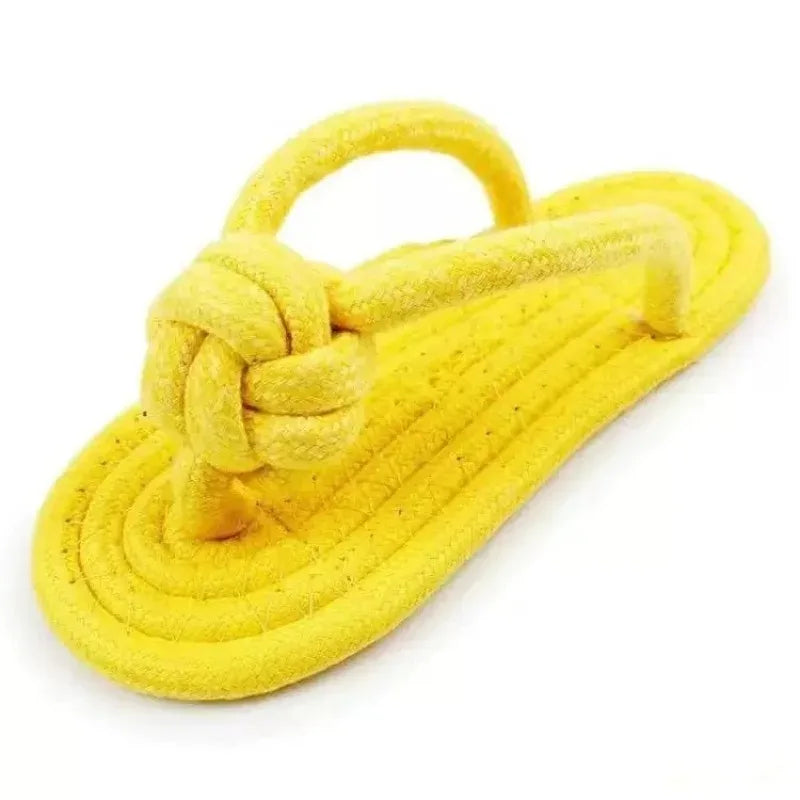 the TOETUG SLIPPER TOY - Dog Chewing Toy, Cotton Slipper Rope Toy for Small/Large Dogs, Pet Teeth Training Molar Toys, Interactive Dog Toy, Dog Accessories