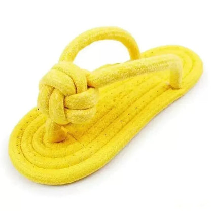 the TOETUG SLIPPER TOY - Dog Chewing Toy, Cotton Slipper Rope Toy for Small/Large Dogs, Pet Teeth Training Molar Toys, Interactive Dog Toy, Dog Accessories