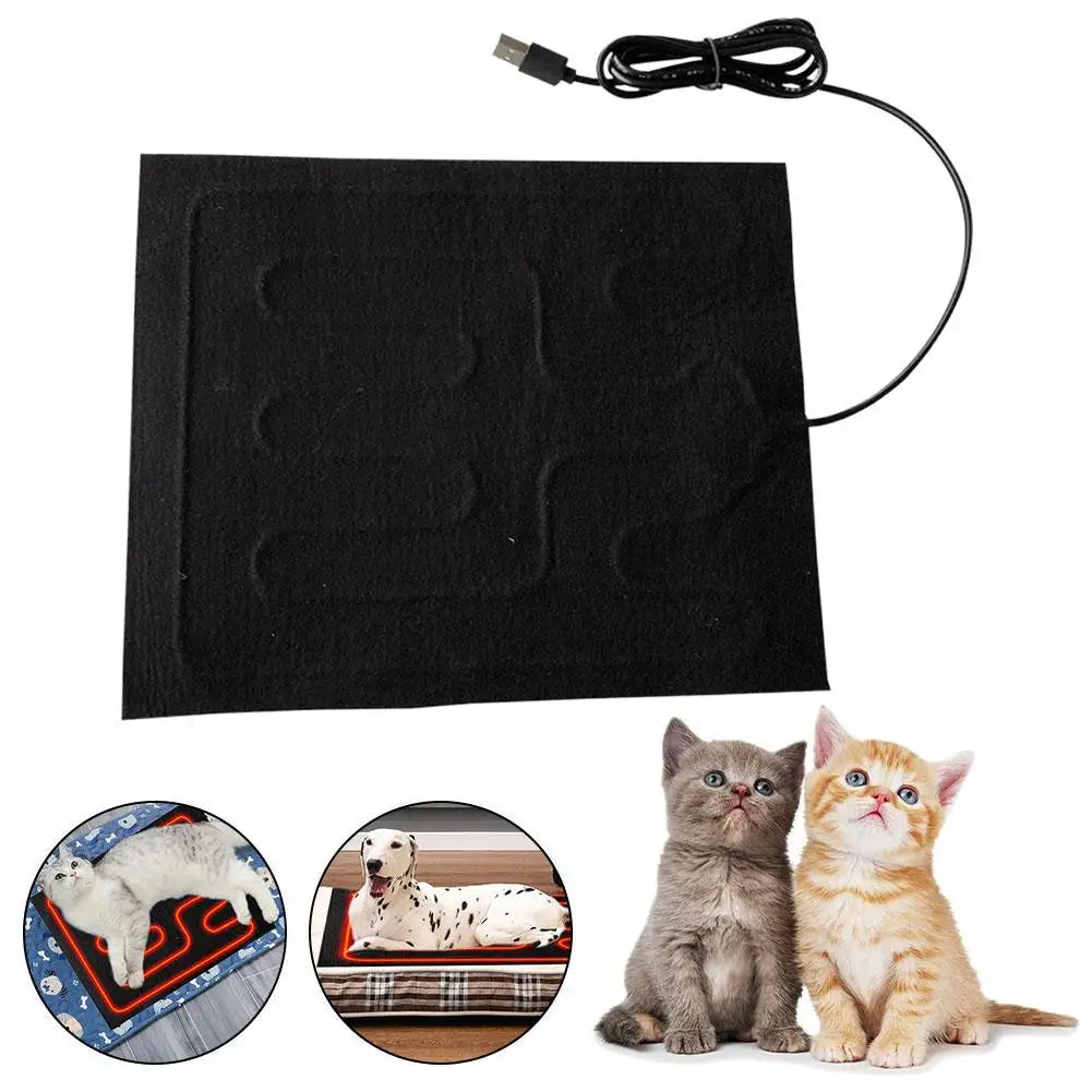 USB Folding Heated Seat Cushion Car Seat Heating Pet Cushion Dog /Cat Winter Electric Warming Mat