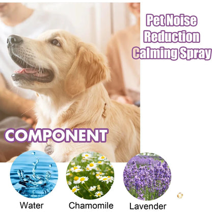 the CALMING SPRAY - 50ml Pet Relaxants, Dog Noise Reduction, Calming Spray for Barking Restless, End the Dog's Negative Behavior, Pet Health Supplies