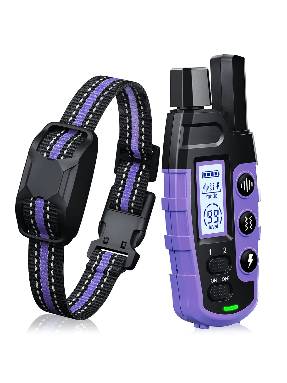 the ELECTRIC COLLAR - 3300Ft Electric Dog Training Collar Remote Control Waterproof Pet BehaviorFor 5-120lbs Puppy With Shock Vibration