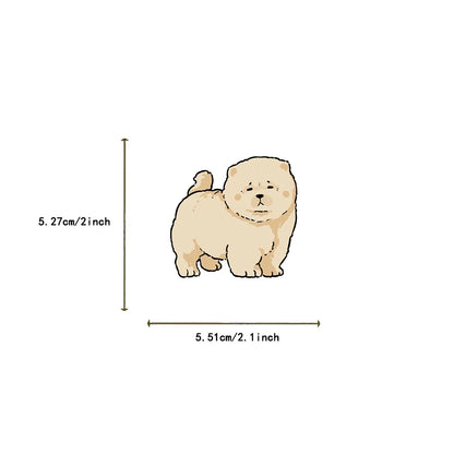 50PCS Cartoon Cute Dog Graffiti Stickers Waterproof Decals for Laptops Skateboards Guitars Luggage Phones Scrapbook