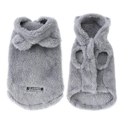 Winter Dog Hooded Clothes For Small Medium Dogs Cat Soft Puppy Rabit Ears Clothing Cute Kitten Costume Chihuahua Pug Pet Outfits