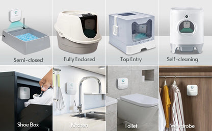 the PURIFIER - Downy Paws 4000mAh Smart Cat/Dog Odor Purifier, Cat Litter Box Deodorizer, Pet Toilet Air Purifier, Dog/Cat Litter Deodorant