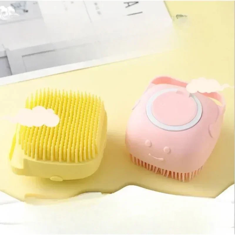 Silica Gel Dog Paws Cleaner Grooming Bathroom Puppy Sprayer Bathtub for Dogs Soft Pet Accessories Brush Safety Multifunction