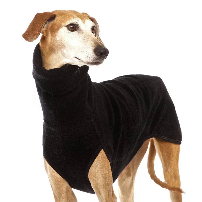 the FROSTGUARD HIGH-NECK COAT - High Collar Pet Clothes for Medium/Large Dogs, Winter Warm Big Dog Coat, Pharaoh Hound, Great Dane Pullovers, Mascotas Supplies
