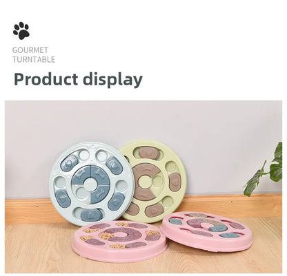 the BRAINBOWL ENRICHMENT PLATE - Pet Toys, Cats and Dogs Relieving Boredom, Feeding Plates, Slow Food Bowls, Interactive Brain Training, Feeding Equipment