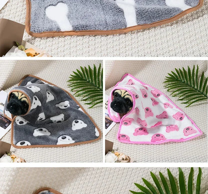 Soft Fluffy Coral Fleece Pet Sleeping Blanket Dog Blanket Warm Breathable Cat Cover Blanket Comfortable Dog Sleeping Sheet Mat