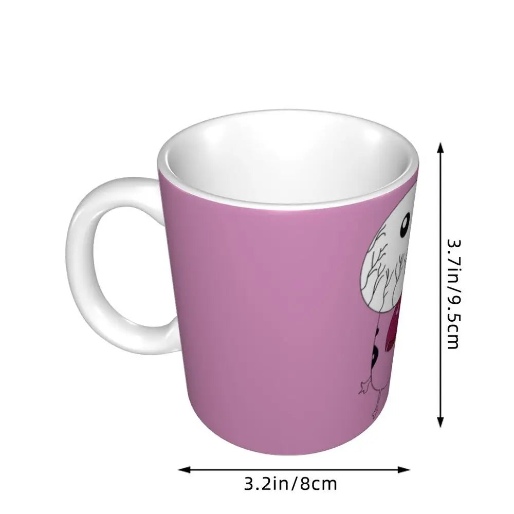 Personalized C-Courage The Cowardly Dog Coffee Mug DIY Ceramic Milk Tea Mug Cup