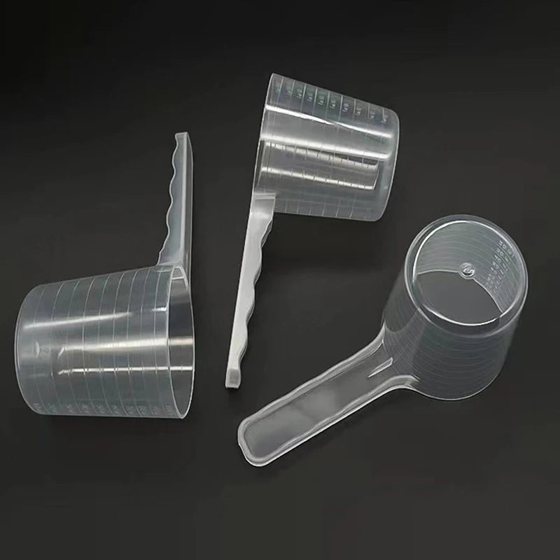 1/3Pc 100ml Transparent Pet Measuring Spoon With Scale Dog Cat Feeding Shovel Tableware Pet Supplies Milk Powder Seasoning Scoop