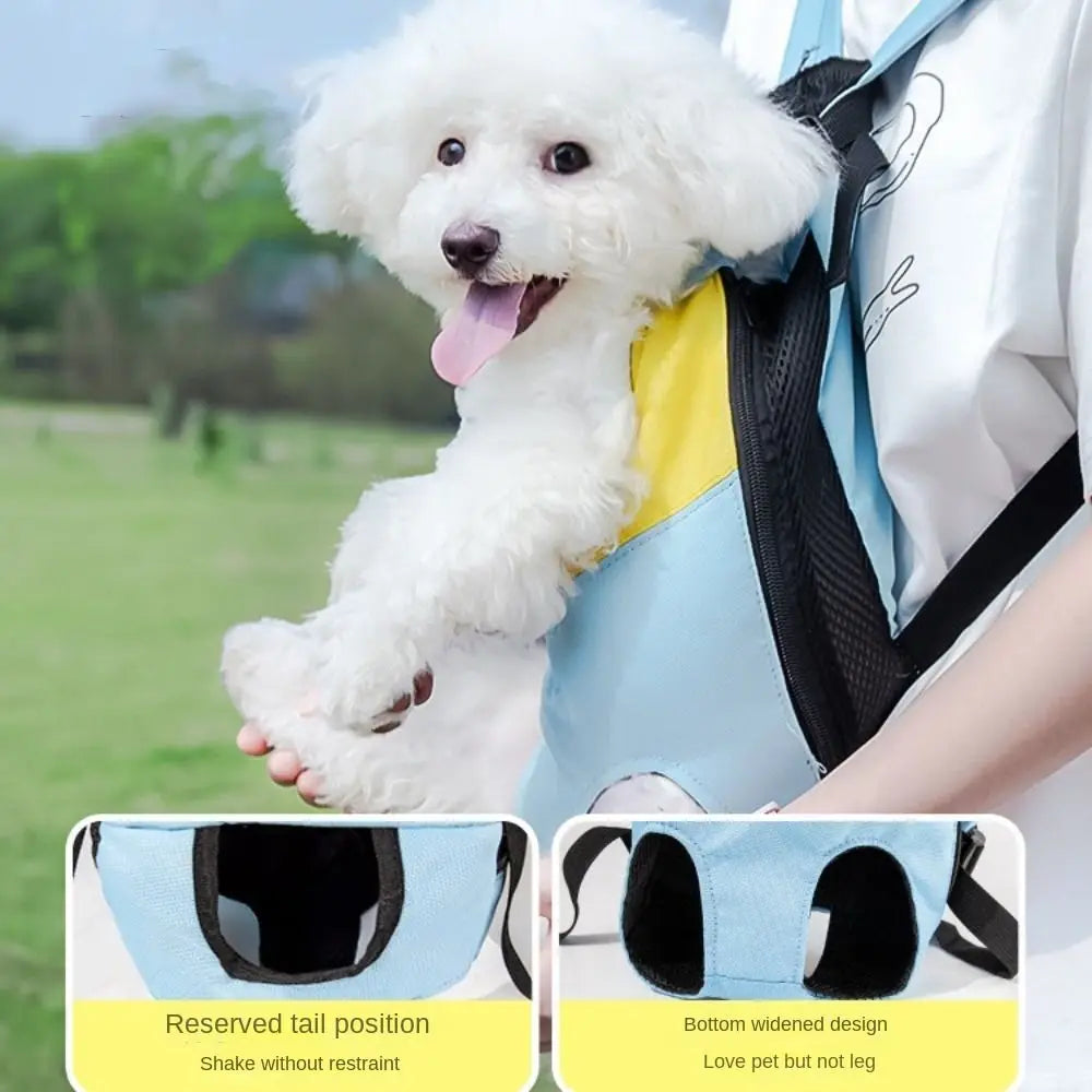 Dog Outdoor Portable Backpack Pet Carrying Backpack Breathable Dog Cat Front Chest Backpacks Small Medium Puppy Supplies