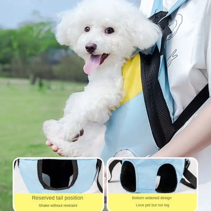 Dog Outdoor Portable Backpack Pet Carrying Backpack Breathable Dog Cat Front Chest Backpacks Small Medium Puppy Supplies