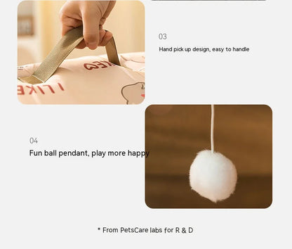 Winter Warm Foldable Pet House Removable Washable Dog Kennel Puppy Cave Sofa Pet Bed House for Large Dog and Small & Medium Cats