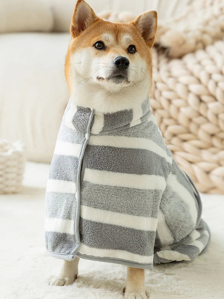 1PC Dog Bathrobe Oversized Thick-Added Absorbent Quick Drying Golden Shiba Cat Bath Towel Towel Used After Bath