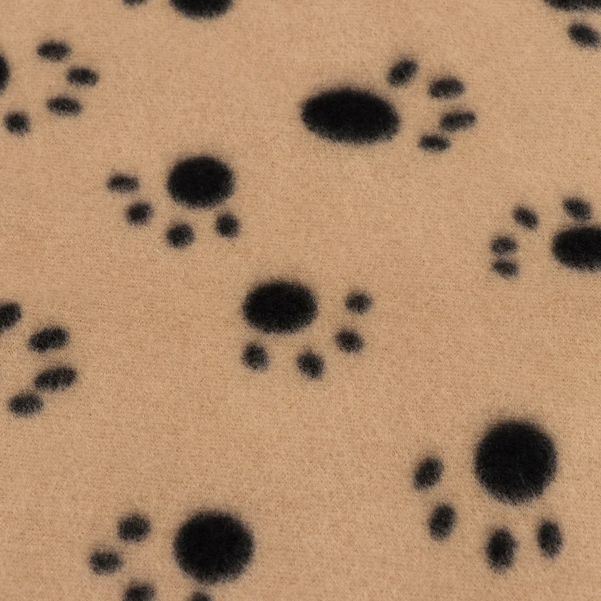 Pet Blanket Double-Sided Fleece Warm Comfortable Dog Cat Animal Paw Print Suitable for Bed Sofa Couch 60x70cm Beige