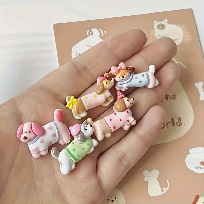 5pcs Dog Fridge Magnet Set - Creative Decor for Office, Kitchen, and Storage Cabinets - Home Decoration - Holiday Gift