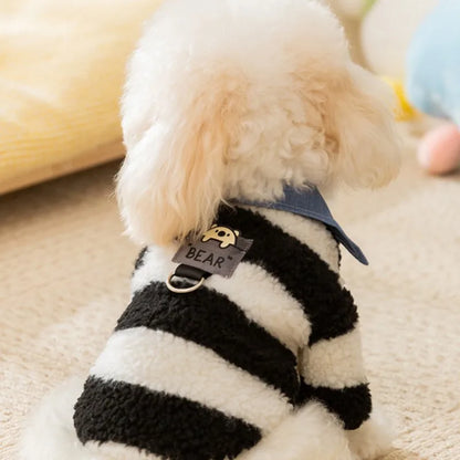 Winter Dog Coat Thick Warm Fleece Dog Jacket Pet Hooded Sweatshirt Chihuahua Bichon Dachshund Dog Clothes Kitten Puppy Overalls