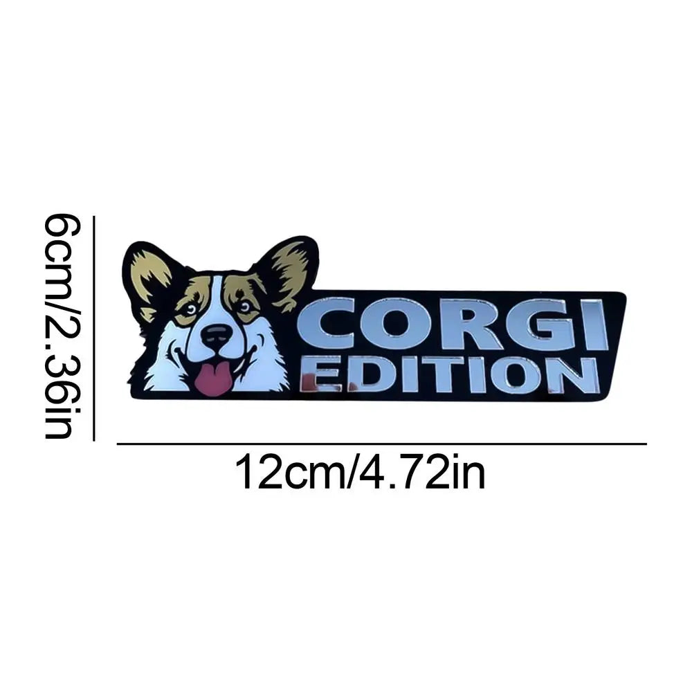 3D Dogs Badge Acrylic Funny Stylish Car Emblems & Badges German Shepherd Pit Bull Sticker Bulldog Decals Auto Exterior Stickers