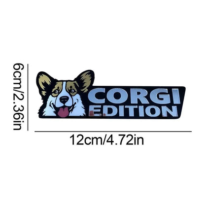 3D Dogs Badge Acrylic Funny Stylish Car Emblems & Badges German Shepherd Pit Bull Sticker Bulldog Decals Auto Exterior Stickers