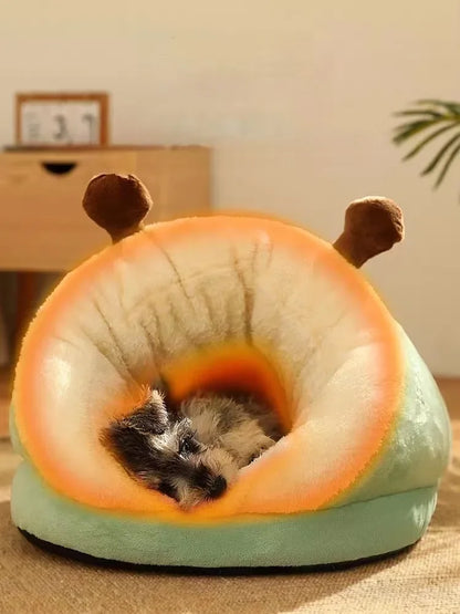 Winter Warm Small Dog Kennel Bed Breathable Dog House Cute Slippers Shaped Dog Bed Cat Sleep Bag Foldable Washable Pet House