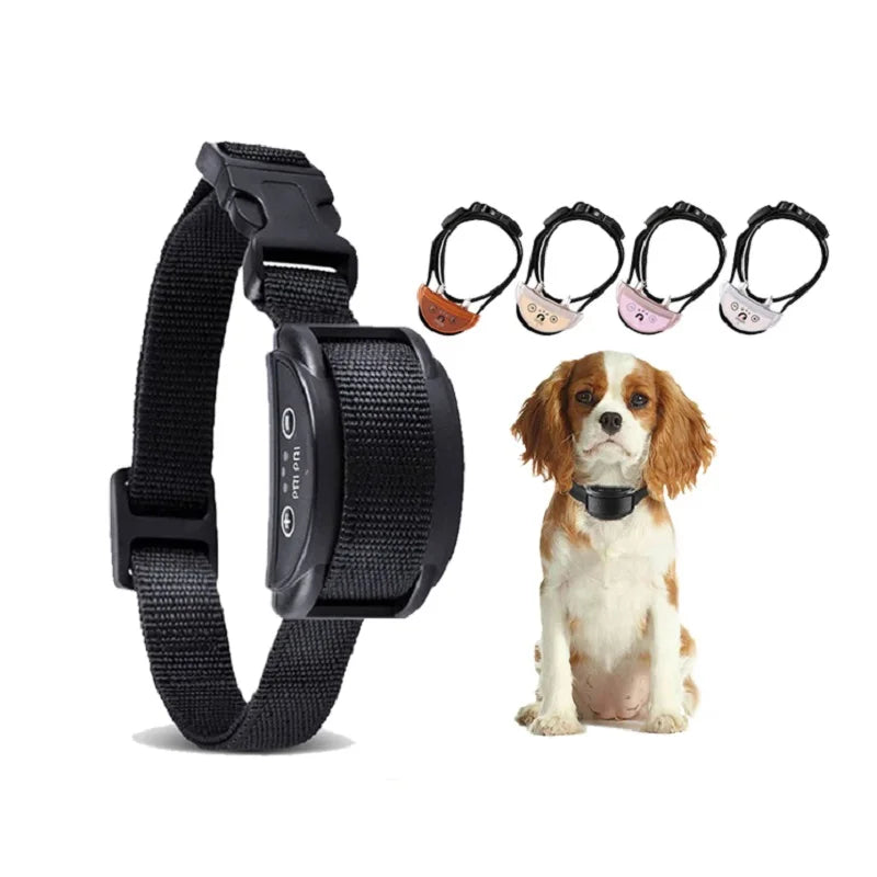 the ANTI-BARK COLLAR - Paipaitek Dog Anti-Barking Collar, IP65 Waterproof Adjustable Pet Dog Training Collar, Dog Trainer Device, Pet Supplies In-Stock