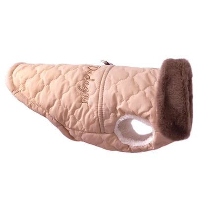 the FROSTGUARD FLEECE JACKET - Waterproof Fur Collar Dog Jacket, Winter Warm Fleece Dog Clothes for Small Dogs, Puppy Pet Vest, Chihuahua Yorkie Pug Coat