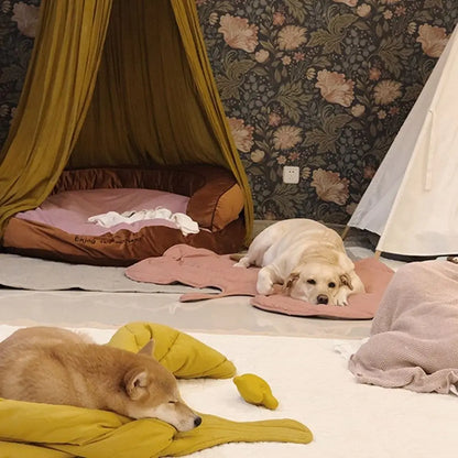 Leaf Shape Pet Dog Bed Blankets Warm Soft 3D Leaves Shape Cushion Pet Blanket For Large Medium Small Dogs Cats Bed Couch Sofa