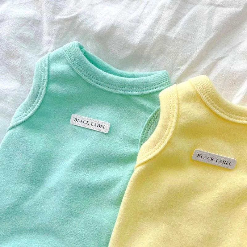 the PAWBREEZE COTTON VEST - Solid Dog Clothes, Summer Cotton Dog Vest, Chihuahua, Bichon Frise, Yorkie, Thin Puppy Breathable Dog Clothing, Pet Vest, Dog Costumes