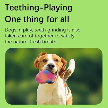 Dog Latex Toys Interactive Games Stretchable Dragon Eggs Teething Playing Easy Clean Squeeze Transform Sound Toys Pet Supplies