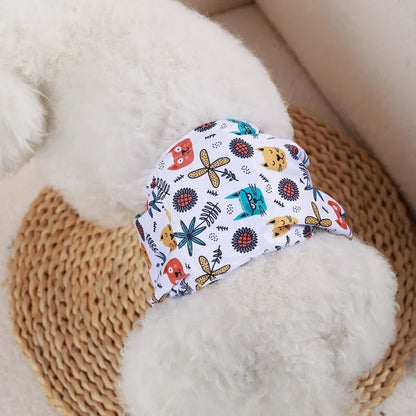 Washable Male Dog Physiological Pants Reusable Sanitary Underwear Belly Wrap Band Cotton Diaper For Large Small Medium Dog