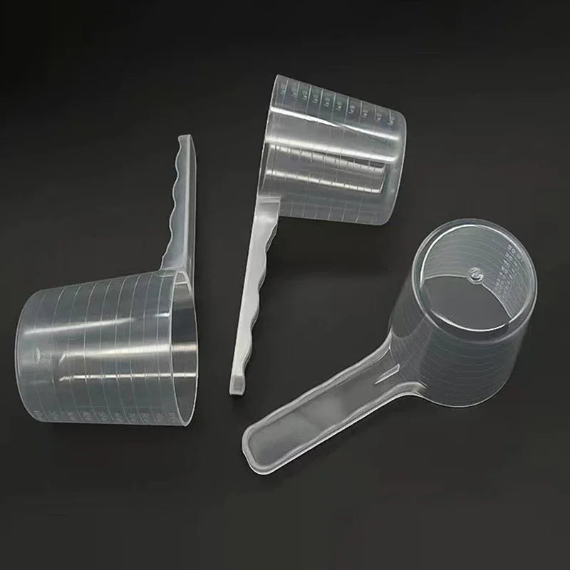 1/3Pc 100ml Transparent Pet Measuring Spoon With Scale Dog Cat Feeding Shovel Tableware Pet Supplies Milk Powder Seasoning Scoop