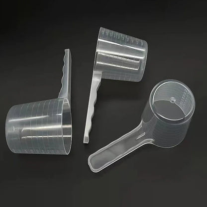 1/3Pc 100ml Transparent Pet Measuring Spoon With Scale Dog Cat Feeding Shovel Tableware Pet Supplies Milk Powder Seasoning Scoop