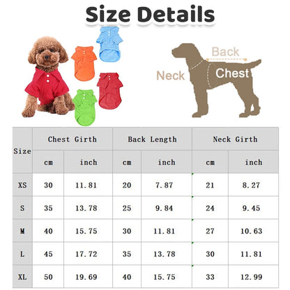 the CANDYPAW COOL TEE - Summer Pet Vest, 6 Candy Color Shirts, Puppy Breathable Solid Polo-Shirts, Chihuahua/Yorkie Fashion Vests, Dog Costume, Pet Clothing