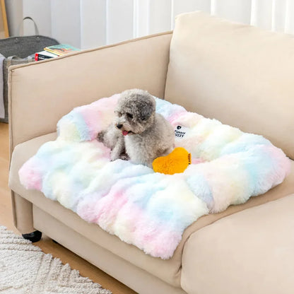 Fluffy Plush Pet Dog Bed Sofa For Large Dogs House Mat Kennel Winter Warm Cat Bed Pad Washable Dog Cushion Blanket Sofa Cover