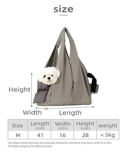 Onecut Adjustable Pet Shoulder Carrier Bag, Portable Breathable Outdoor Travel Dog Cat Backpack, Durable Puppy Transport Basket