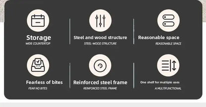 the DOG VILLA - Multi-Functional Solid Wood Steel Frame Pet Dog Villa, Small/Medium-Sized Dog Cage, Indoor Outdoor Dog Cage, Dog Bed with Toilet