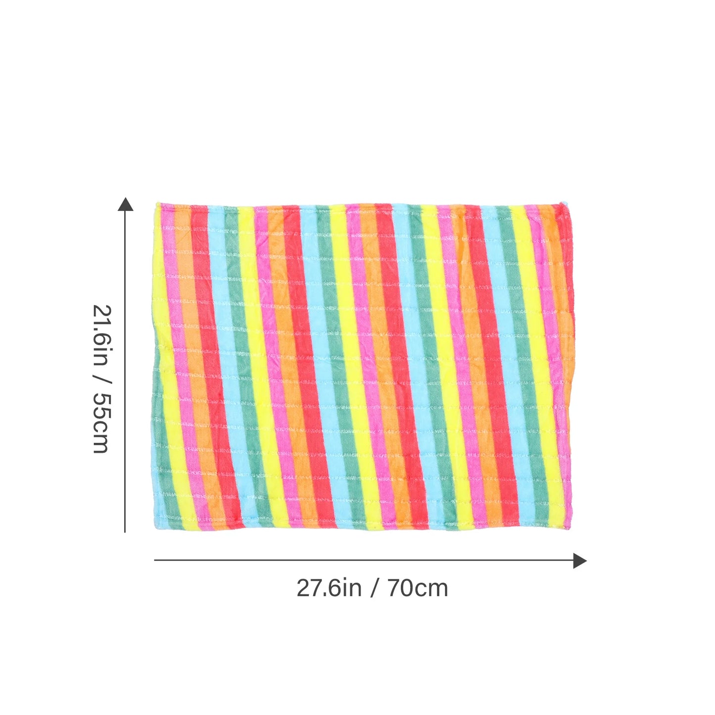 1Pcs Pet Blanket Flannel Rainbow Warm Cozy Blanket Dog Cat Bed Mat Sleep Cover Soft Durable Indoor Outdoor Dog Bed Mat