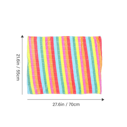 1Pcs Pet Blanket Flannel Rainbow Warm Cozy Blanket Dog Cat Bed Mat Sleep Cover Soft Durable Indoor Outdoor Dog Bed Mat