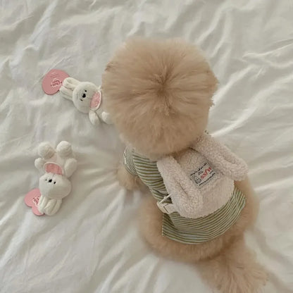 Ins Pet Dog Pet Outdoor Pets Plush Backpacks Backpack Snack Bags Teddy Decorations Dog Accessories for Small Dogs Dog Poop Bag