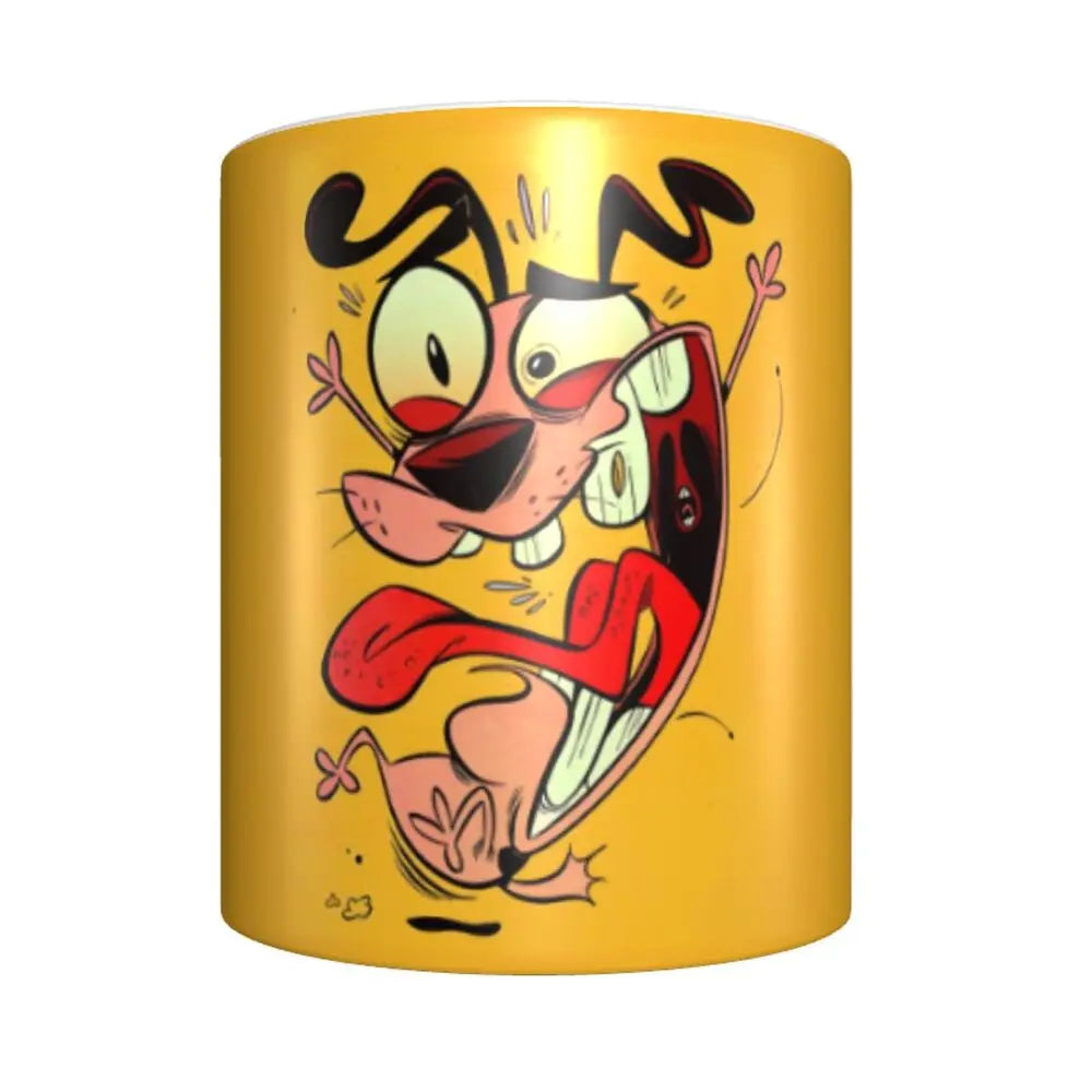 Personalized C-Courage The Cowardly Dog Coffee Mug DIY Ceramic Milk Tea Mug Cup