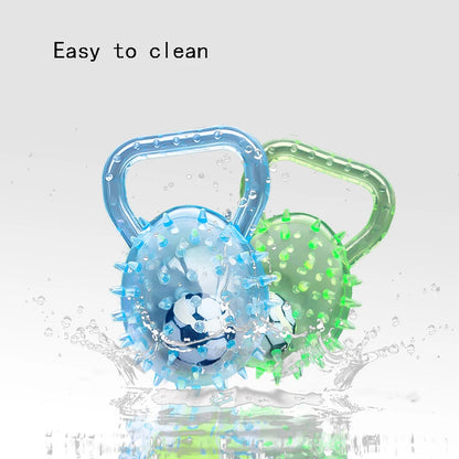 Pet dog toy with Football and Soft Thorn, made of soft rubber, suitable for large, medium and small dogs.