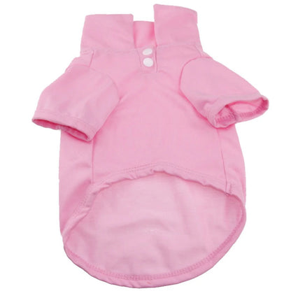 the CANDYPAW COOL TEE - Summer Pet Vest, 6 Candy Color Shirts, Puppy Breathable Solid Polo-Shirts, Chihuahua/Yorkie Fashion Vests, Dog Costume, Pet Clothing