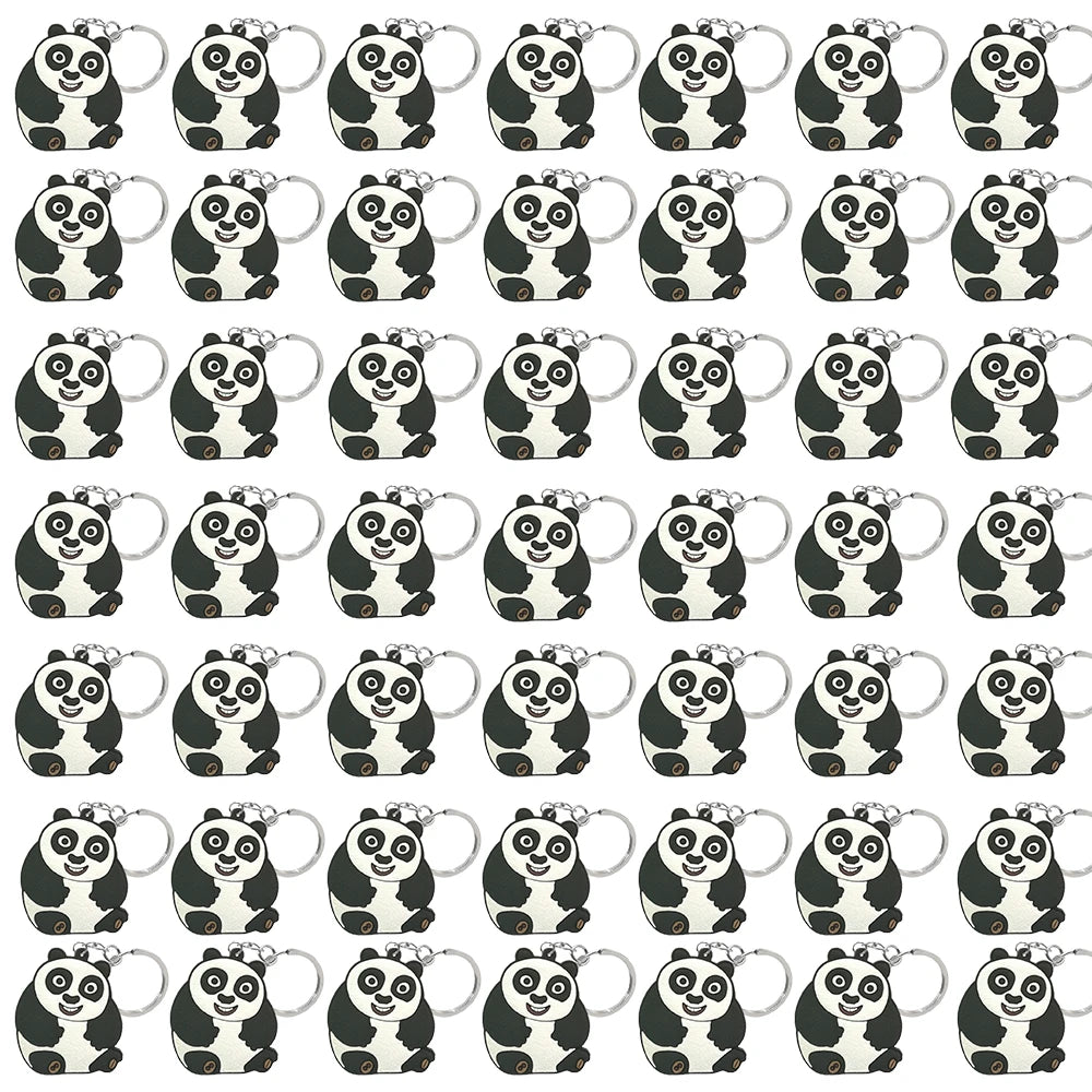 50PCS Cute Animal Keychain knife Ducks Dogs Cats Keyring for Women Men Kids Handbag Cool Car Key Accessories Friends Key Gifts