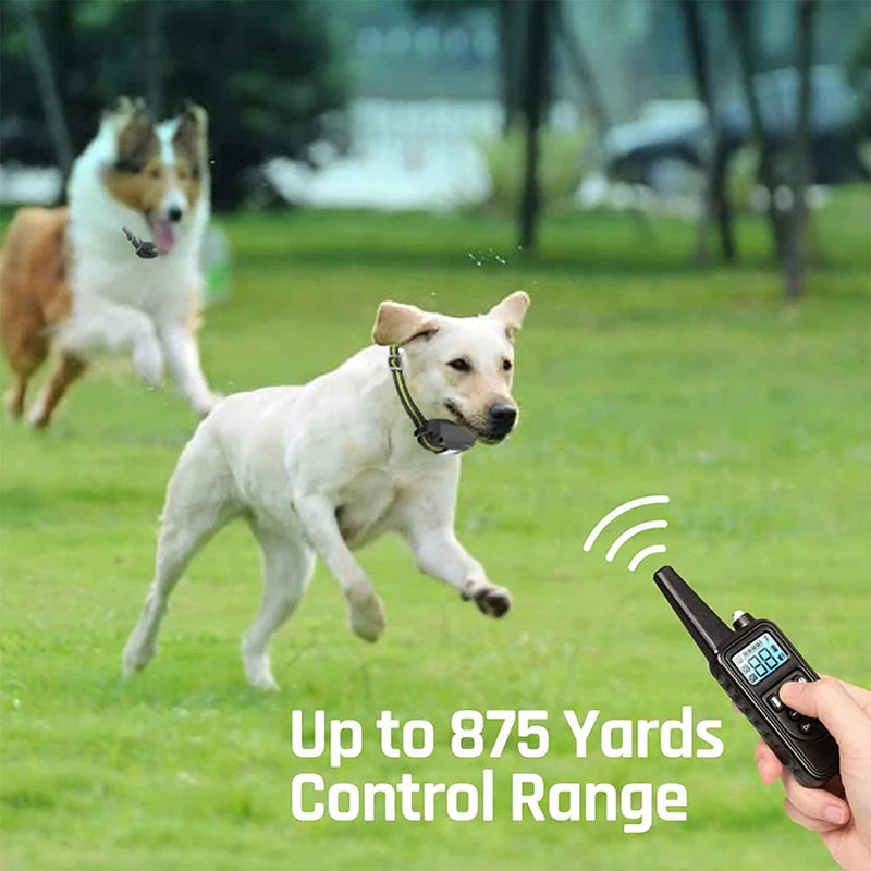 the POWERPET COMMAND PRO - VIP Electric Dog Training Collar, Waterproof Dog Bark Collar, Pet with Remote Control Rechargeable Anti-Barking Device Equipment