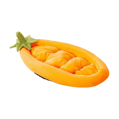 Dog Bed Eggplant Small Pet Bed Non-Slip Washable Warm Pet Nest For Garden Crate Travel Home Camping Outdoor Apartment Kennel